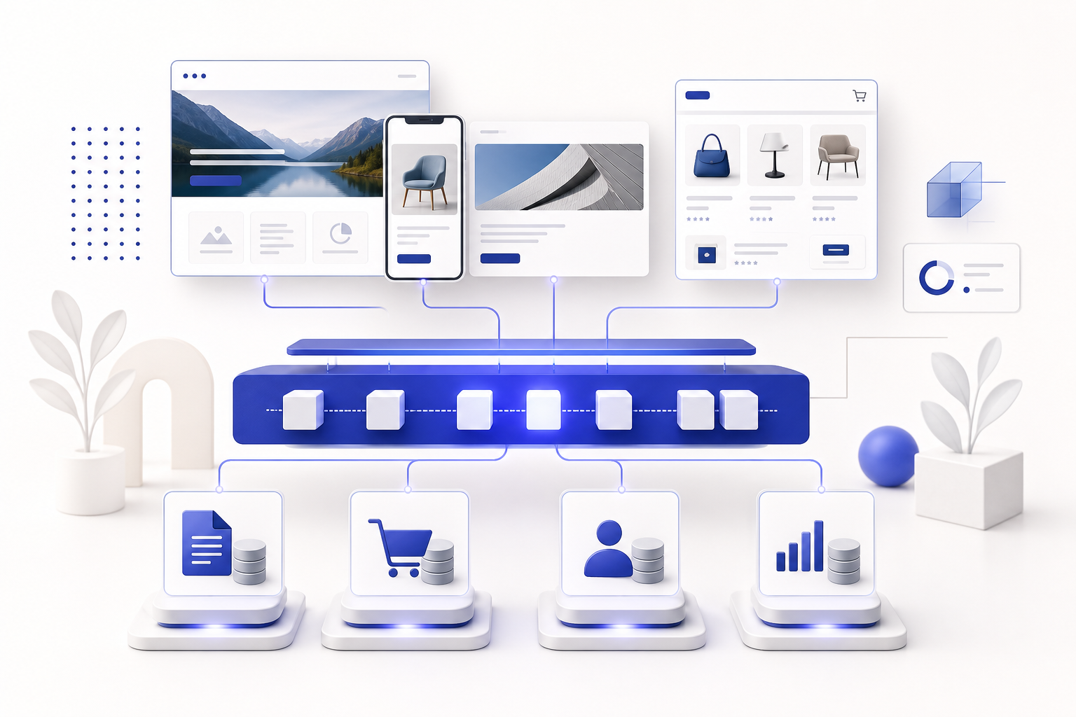 Backend for Frontend für Unternehmenswebsite und Shop: Wann ein BFF zwischen CMS, Shop, CRM und ERP sinnvoll wird
