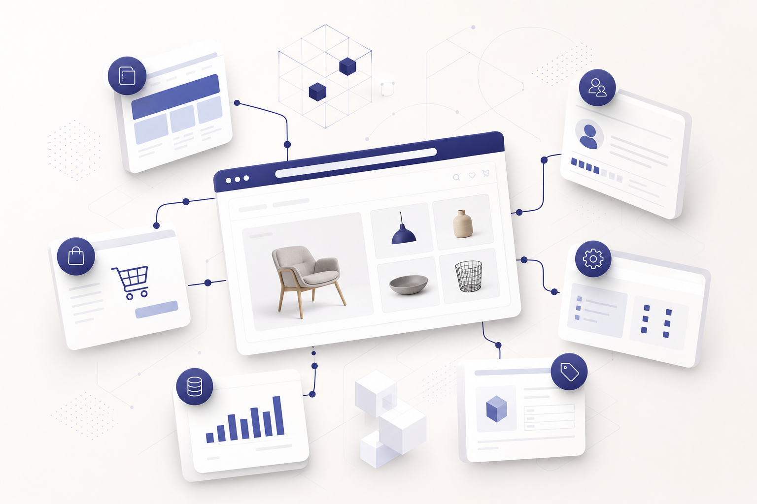 Composable Commerce im Mittelstand: Wann Shop, CMS, CRM und ERP modular statt monolithisch zusammenspielen sollten