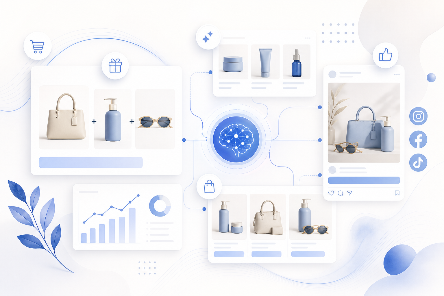 KI für Bundles, Cross-Selling und Produktsets im E-Commerce: Wie Shop, Social Media und Kampagnen zusammenfinden