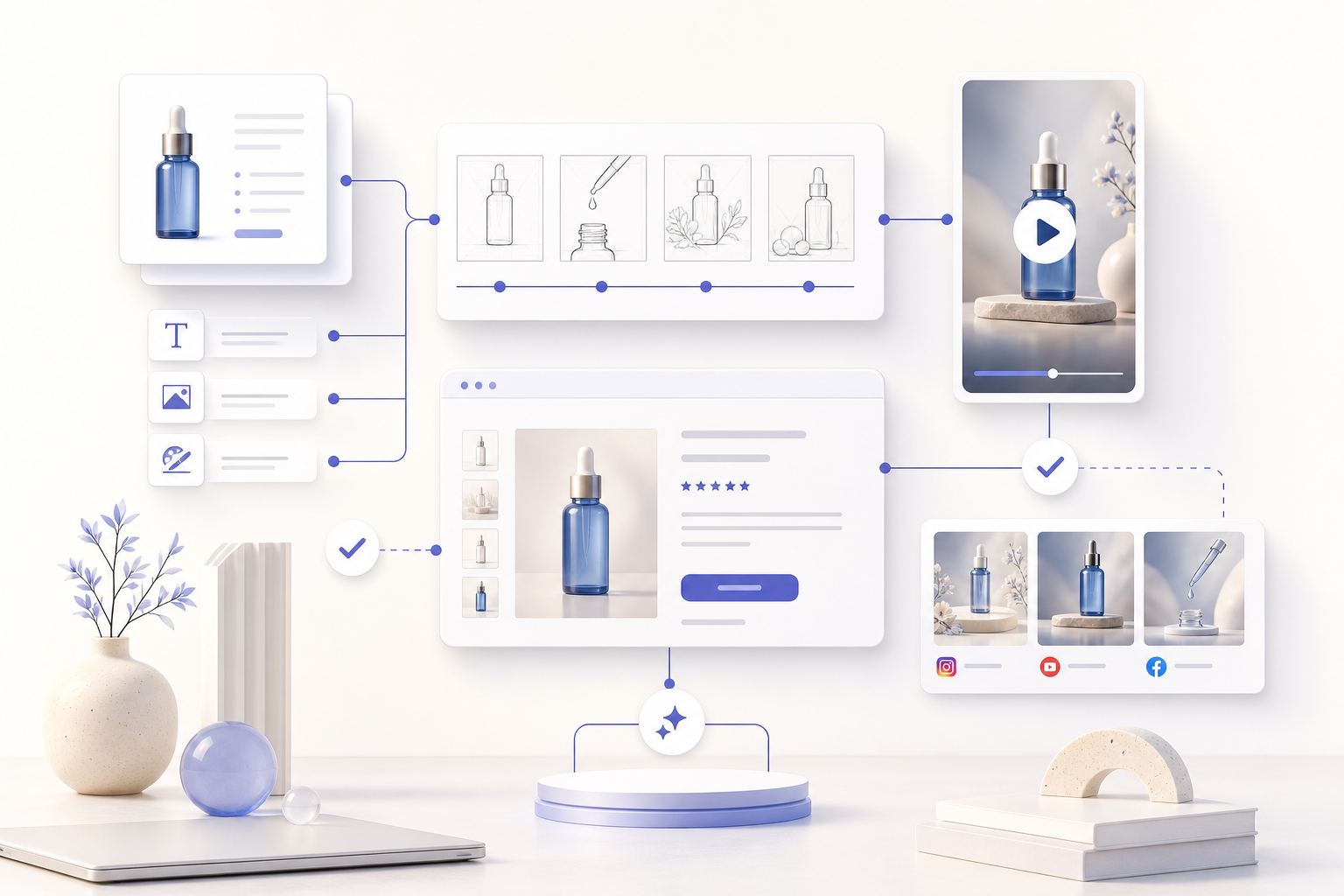 KI für Produktvideos im E-Commerce: Wie Teams PDP, Social Media und Freigaben sauber verbinden