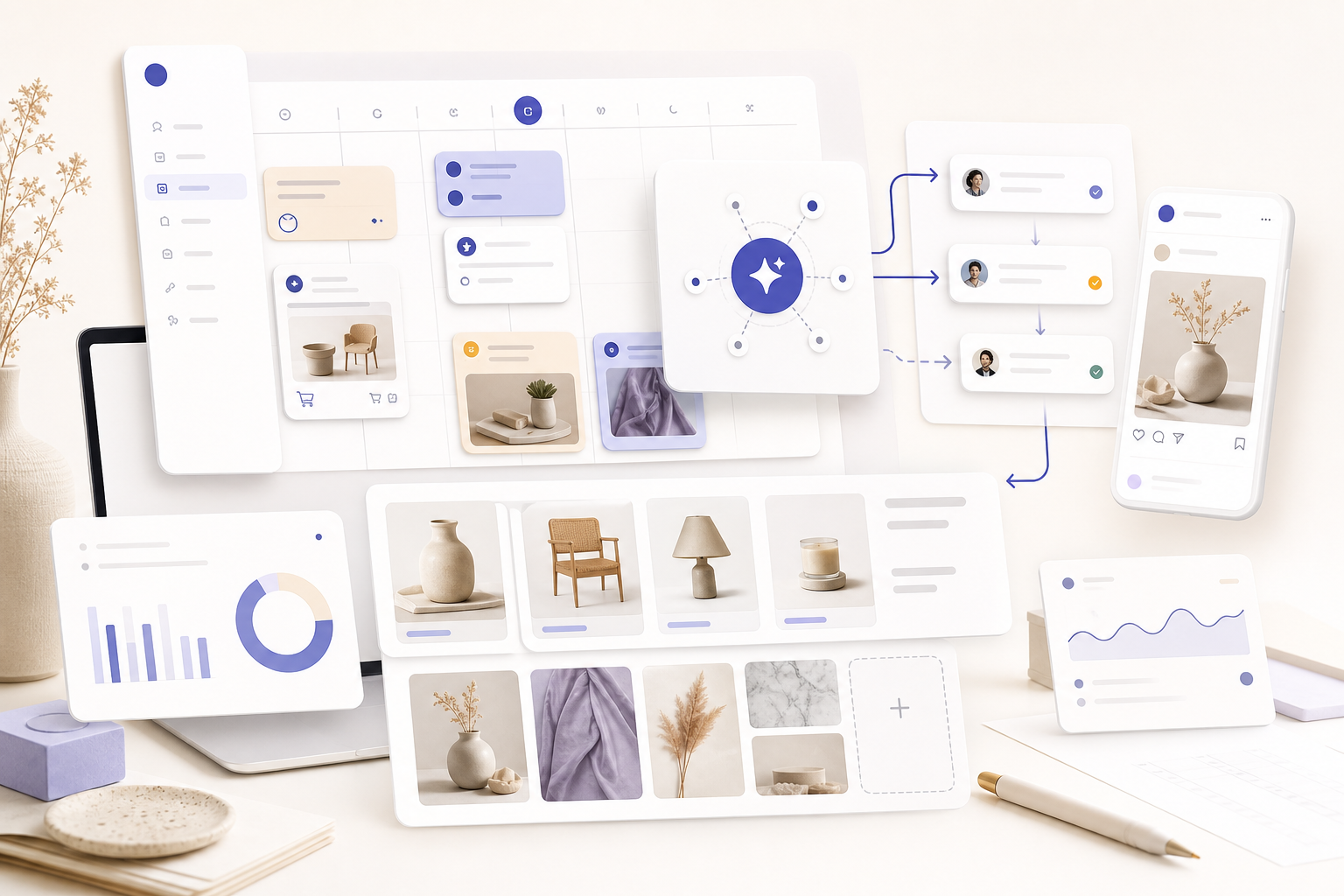 KI für Redaktionsplanung im E-Commerce: So verbinden Teams Social Media, Shop-Content und Freigaben