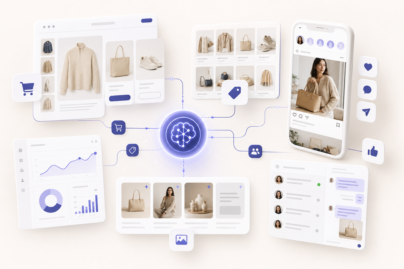 KI für Social Commerce im E-Commerce: Kataloge, Creatives und Community-Signale sauber verbinden