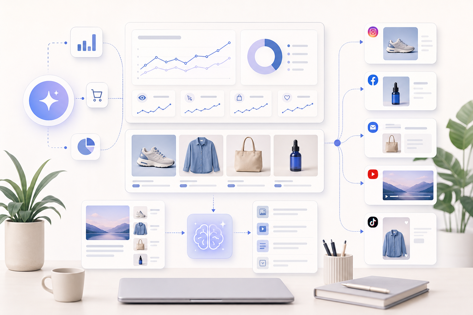 KI für Social Media Reporting und Content-Repurposing: Wie Teams E-Commerce-Signale in bessere Kampagnen übersetzen