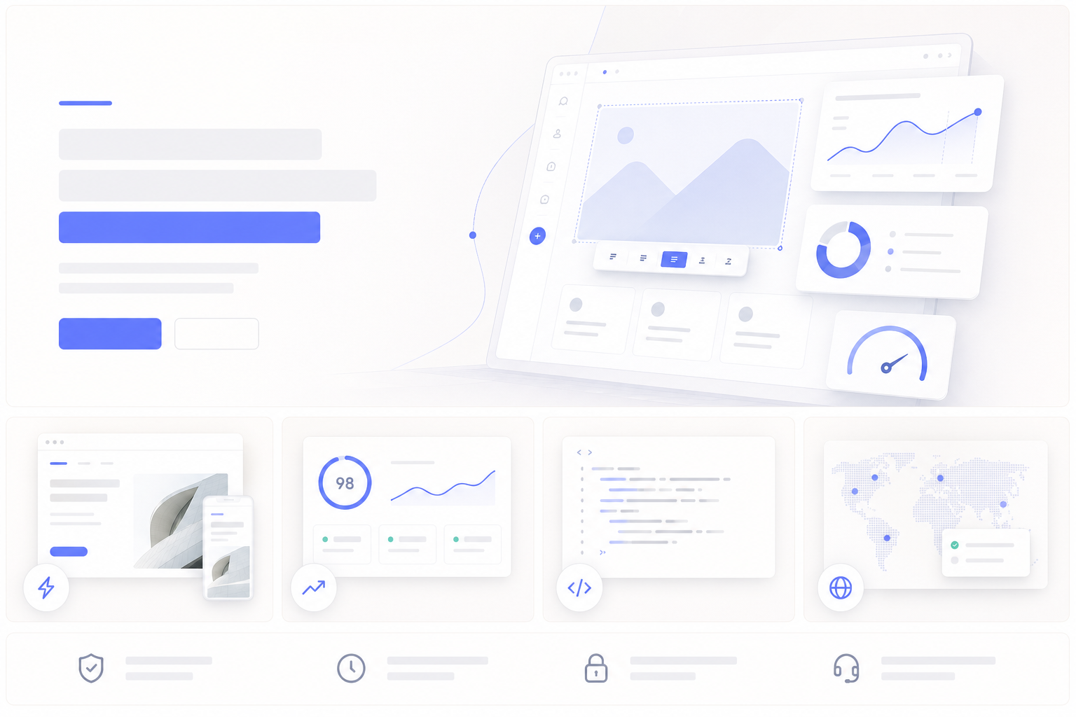 Astro Website Illustration für performante Website und schnelles Webdesign