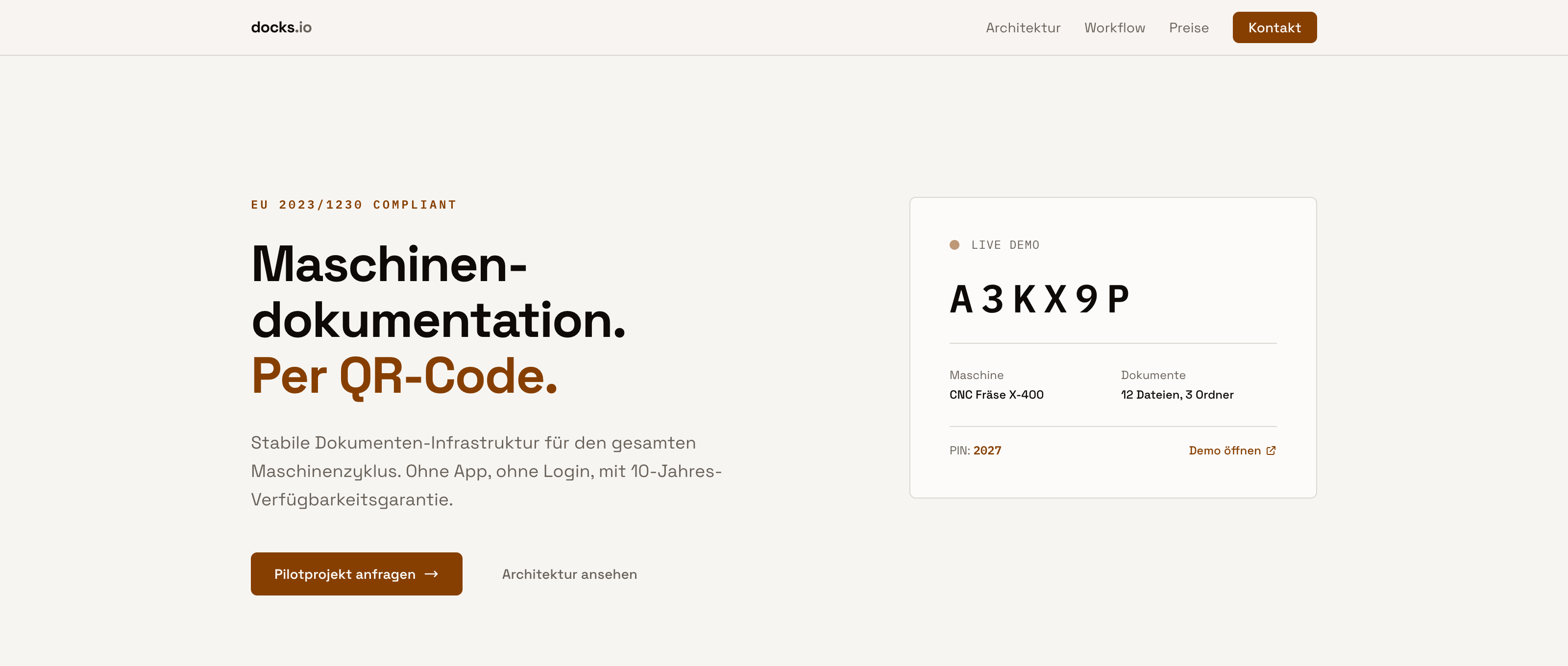 Screenshot von docks.io
