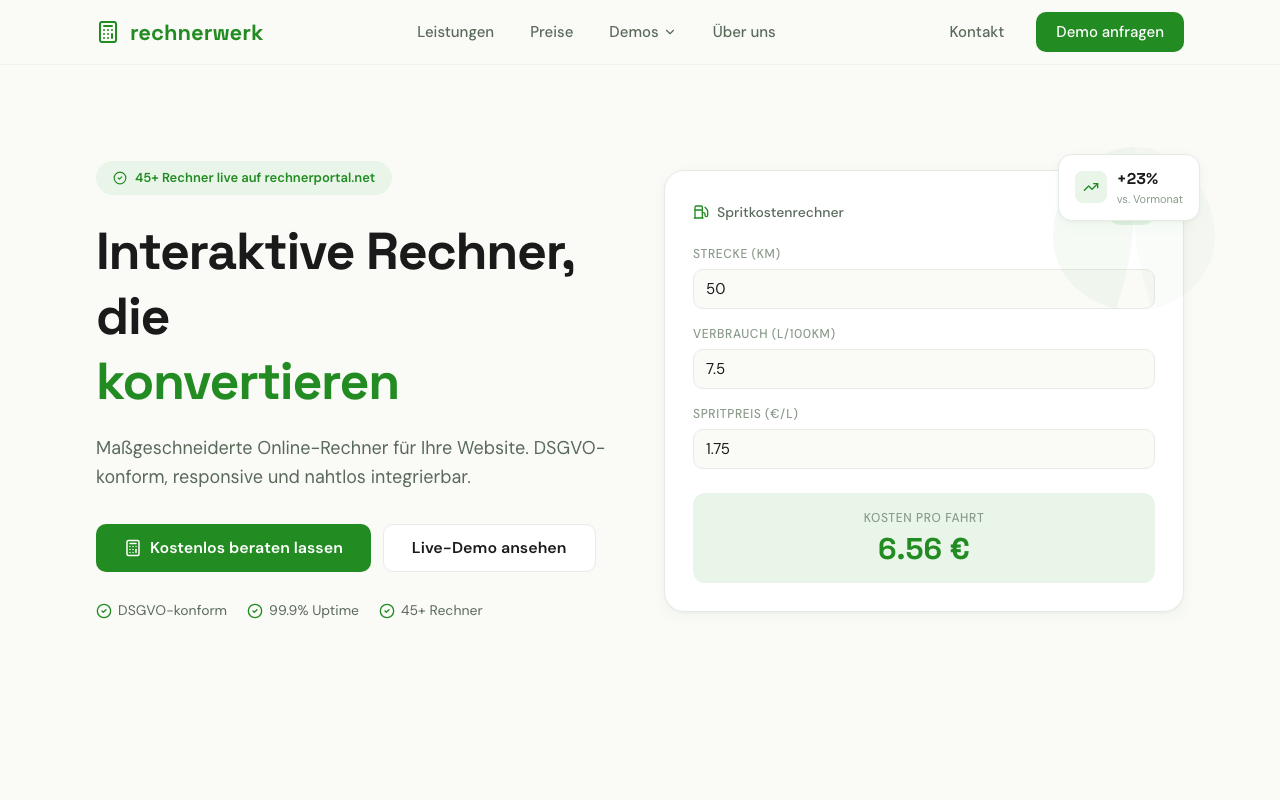 Screenshot von rechnerwerk