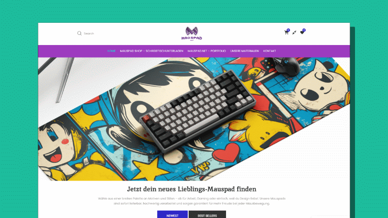 WooCommerce Mauspad Shop