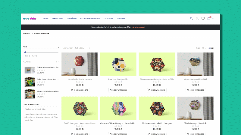 Retro Deko Onlineshop
